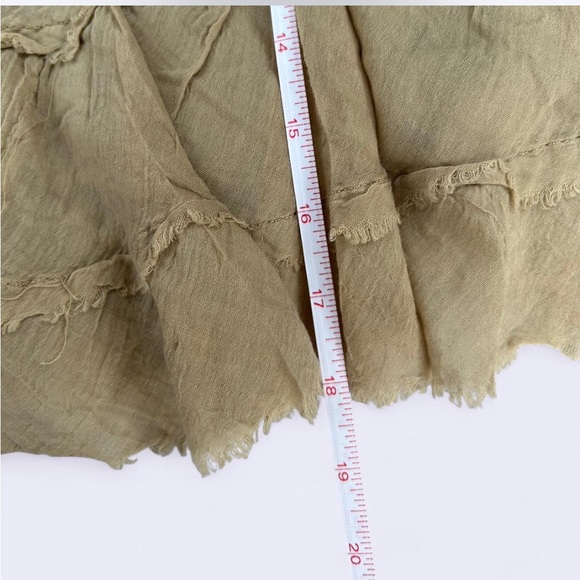 Solitaire grey & cream ombré midi ruffle skirt w elastic waistband - Picture 5 of 5